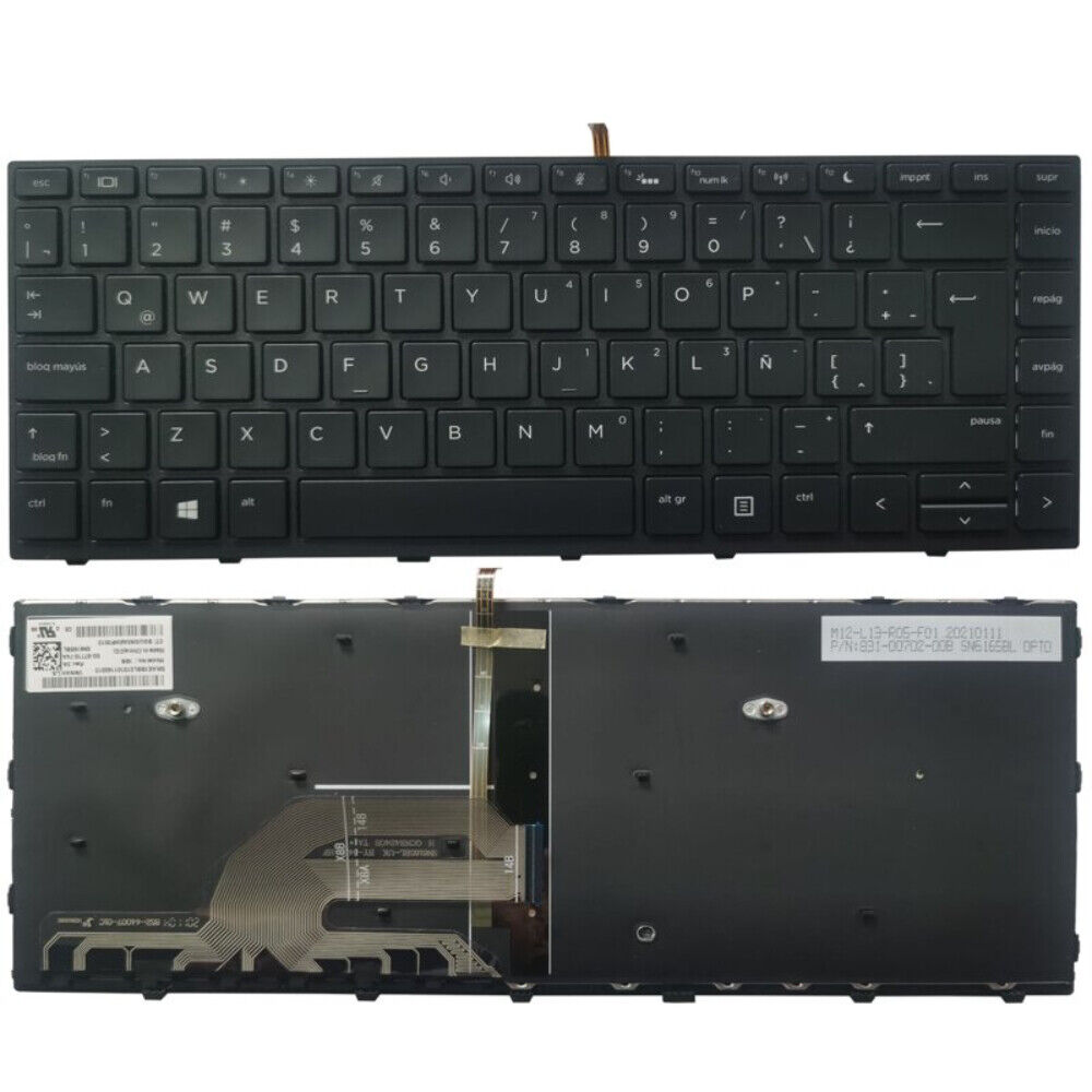 Laptop Latin Spanish Keyboard HP Probook 430 G5 440 G5 445 G5 Teclado BACKLIT