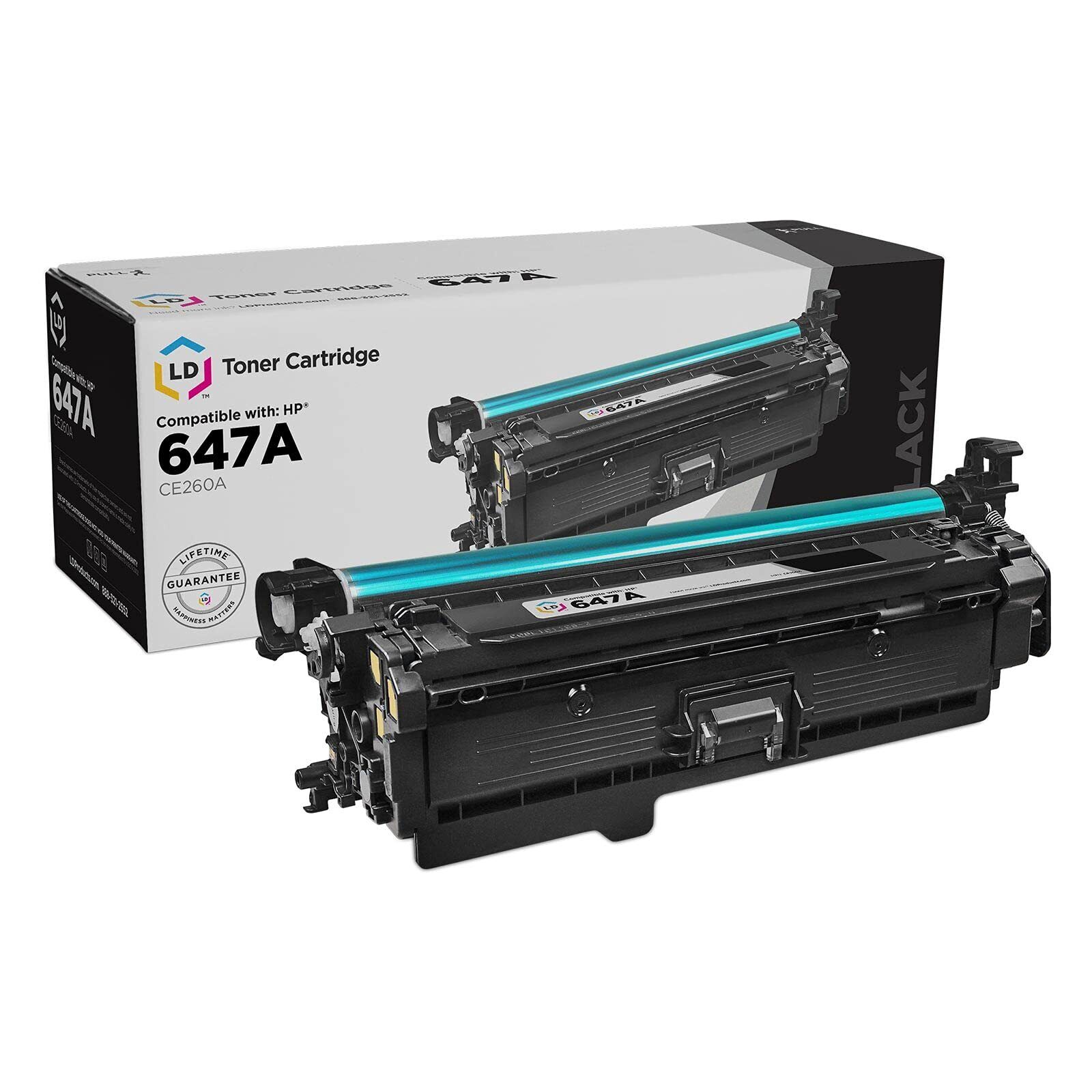 LD Replacement Replacement for HP 647A/CE260A Black Toner Cartridge