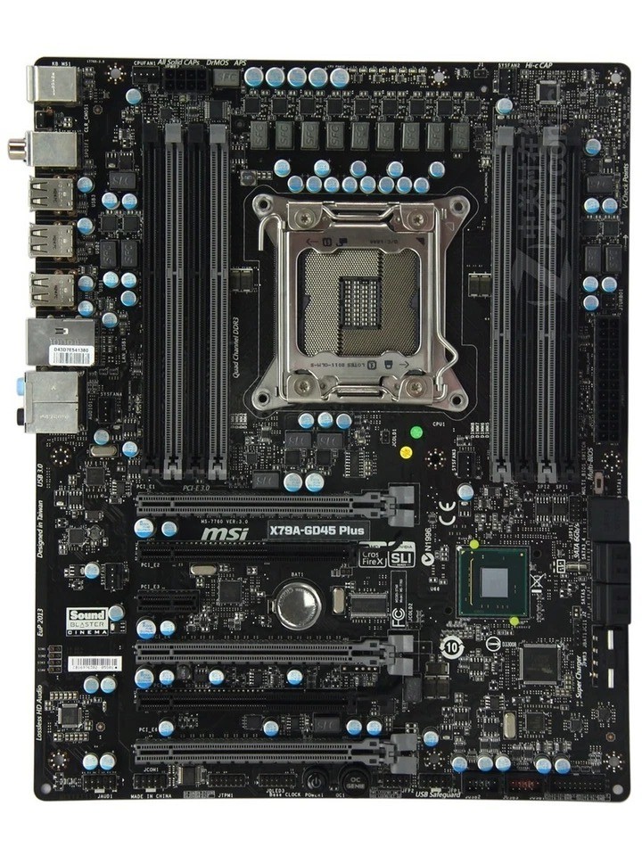 For MSI X79A-GD45 Plus motherboard X79 LGA2011 8*DDR3 64G ATX Tested ok