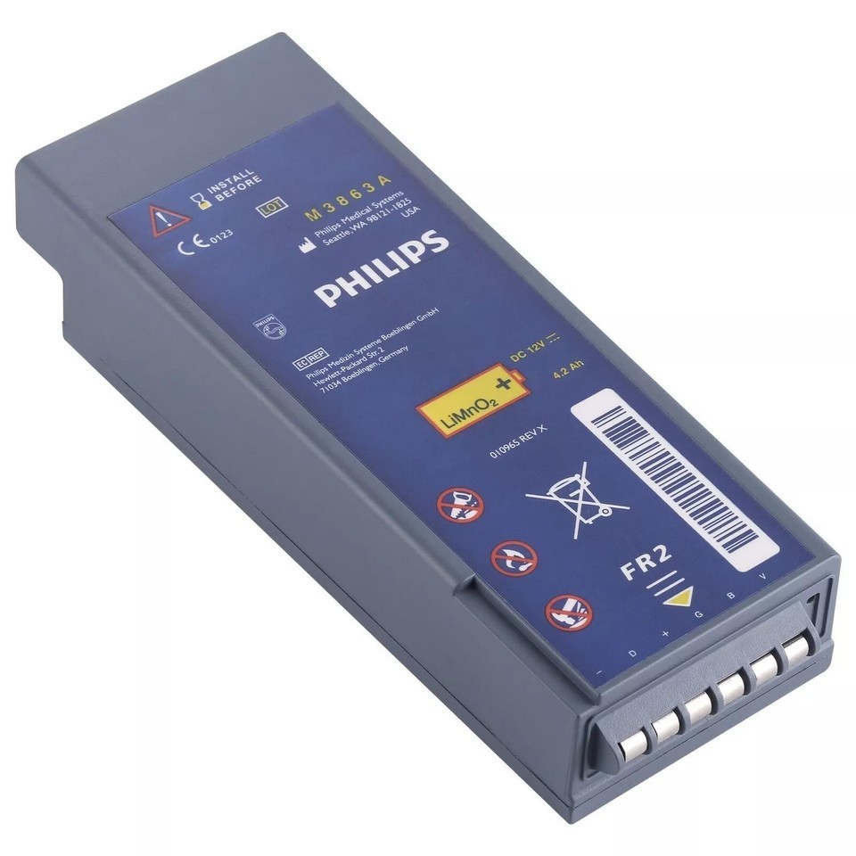 New M3863A M3860A M3861A M3840 Battery for Philips HeartStart FR2, FR2 +