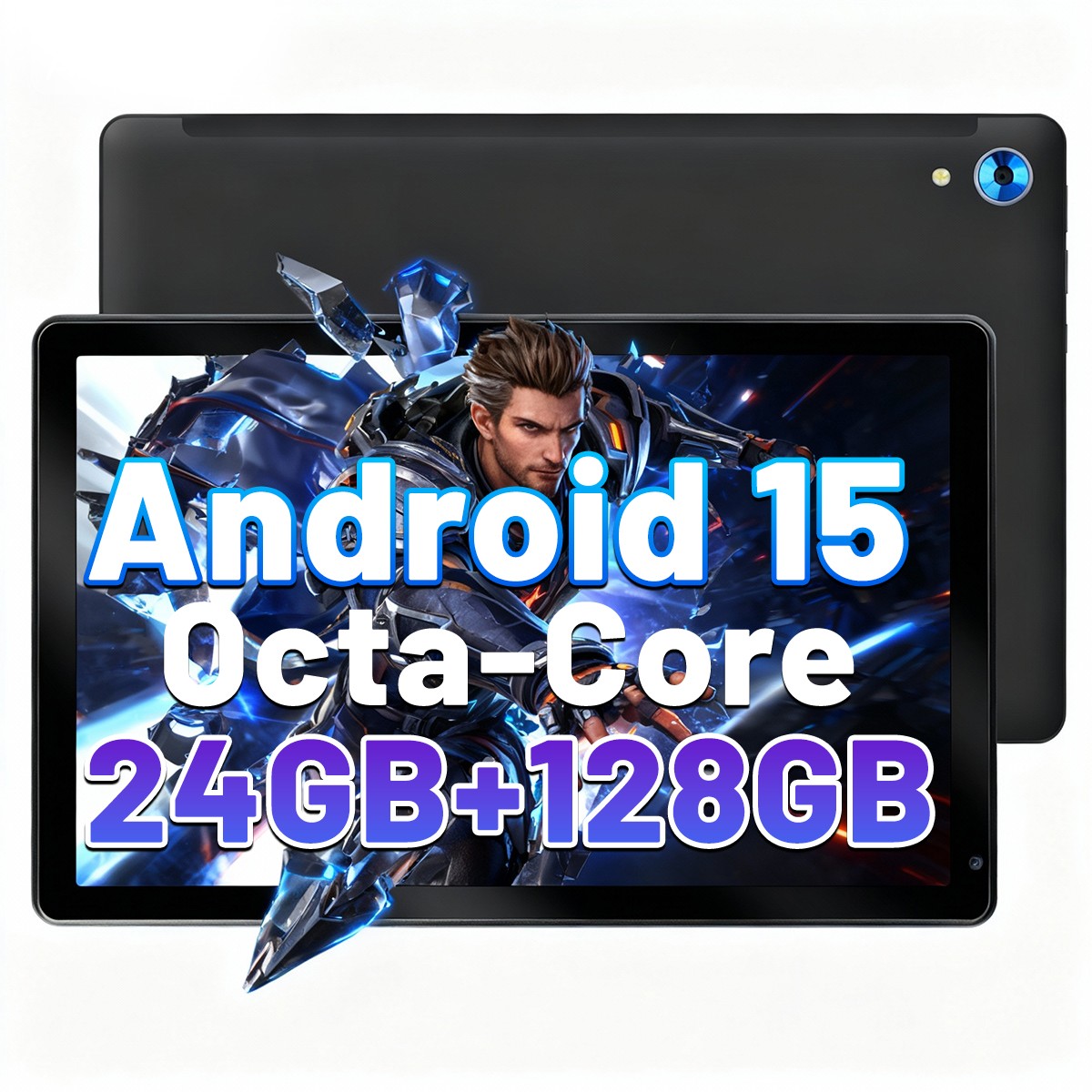Urao Android 15 tablet 10.1 inch IPS LCD HD 24GB RAM 128GB ROM Dual Camera WIFI