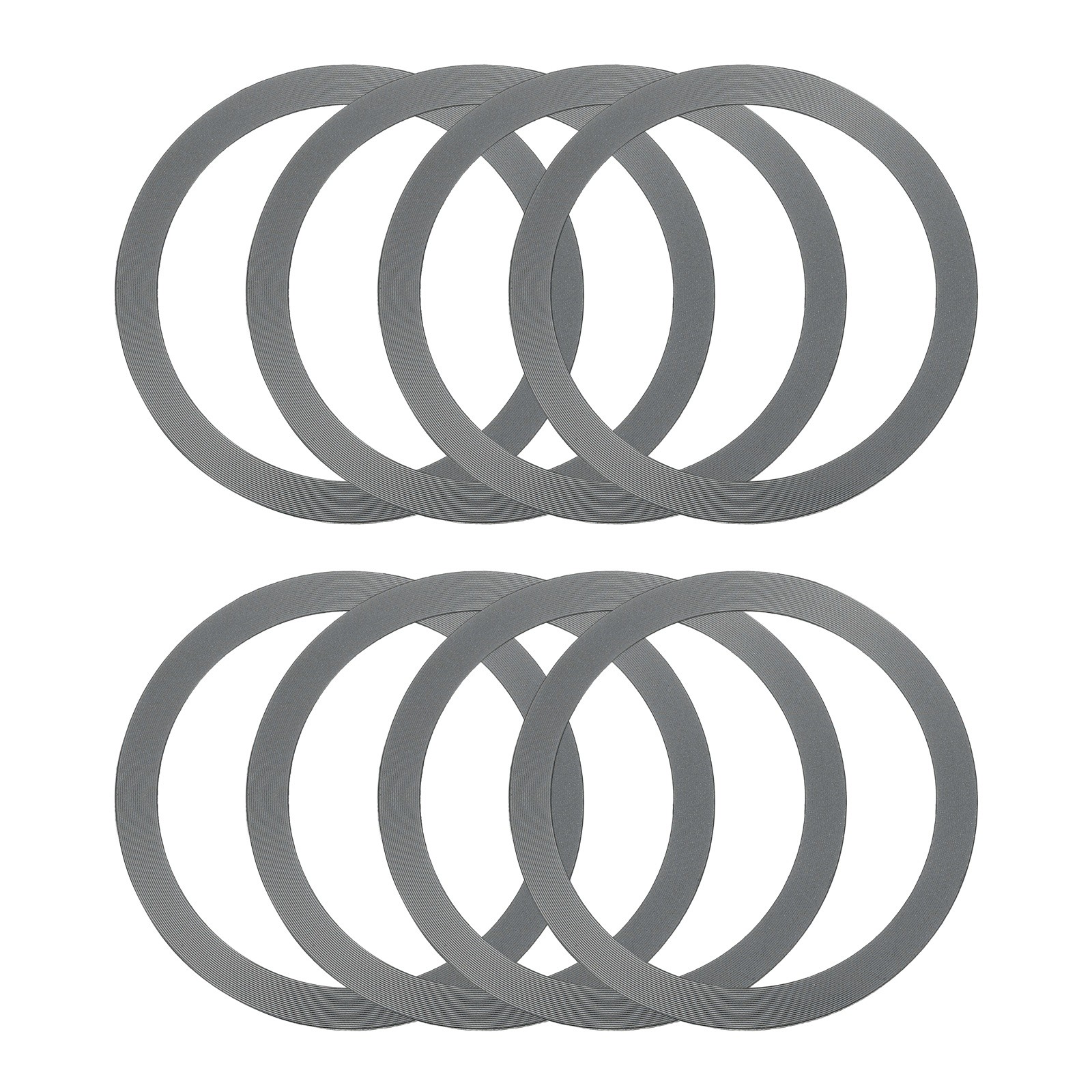 8Pcs Magnetic Adapter Ring, Magnetic Wireless Charger Conversion Kit, Grey