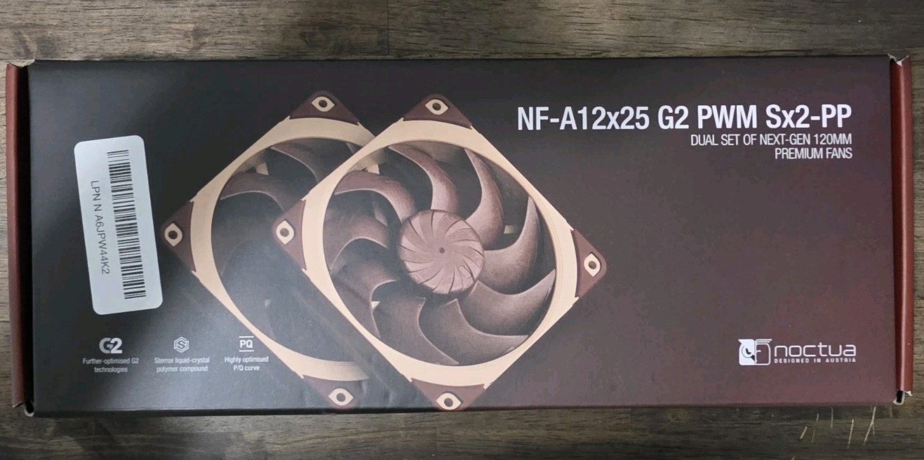 Noctua Nf-A12X25 G2 PWM Sx2-Pp, High-Performance Quiet Fans 2X120Mm | High Airfl