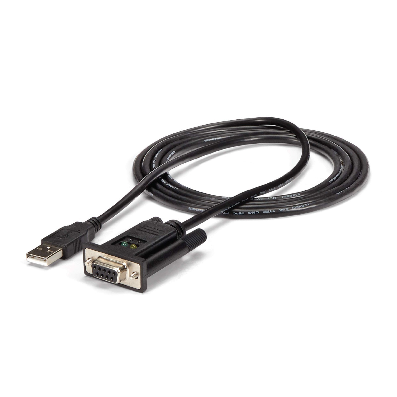 StarTech ICUSB232FTN 6ft USB to RS232 DB9 Null Modem Serial Adapter FTDI