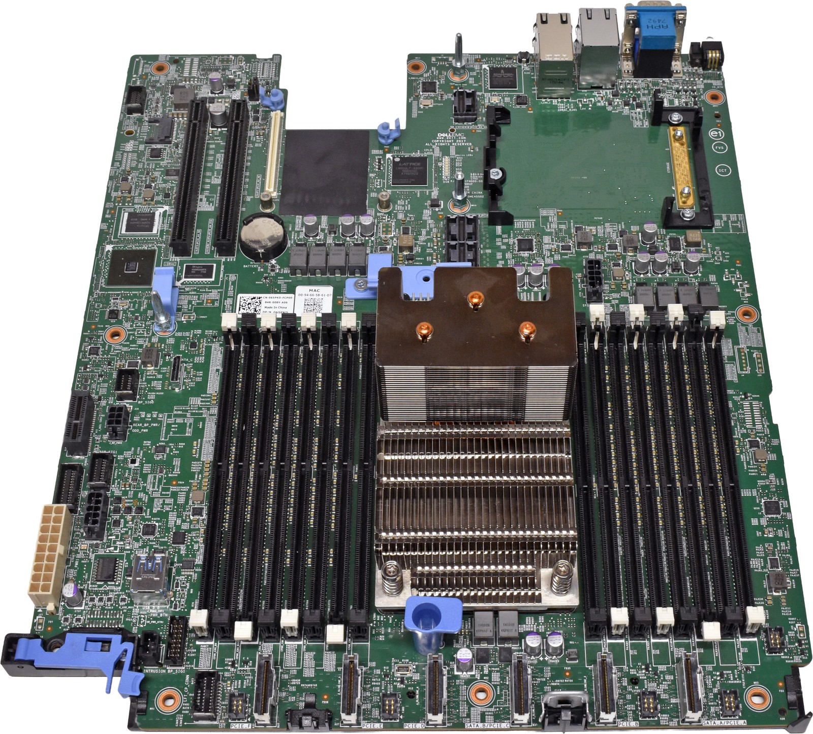 DELL 065PKD System Board 1x Socket SP3 16x DDR4 for R6415 R7415 R404 +Heatsink