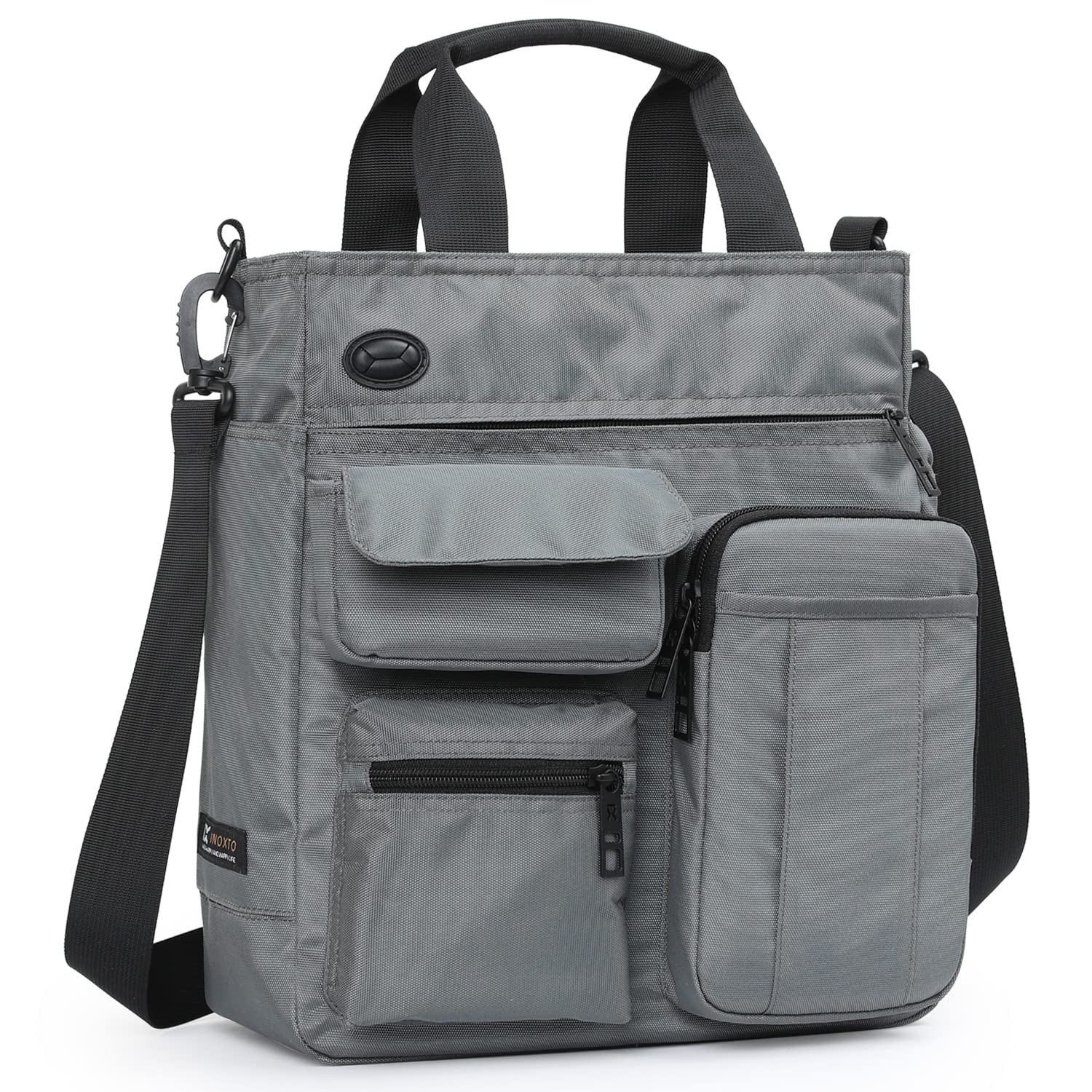 IX INOXTO Mens Messenger Bag Laptop 12.2(L)*4.33(W)*14.17(H)inches, Grey