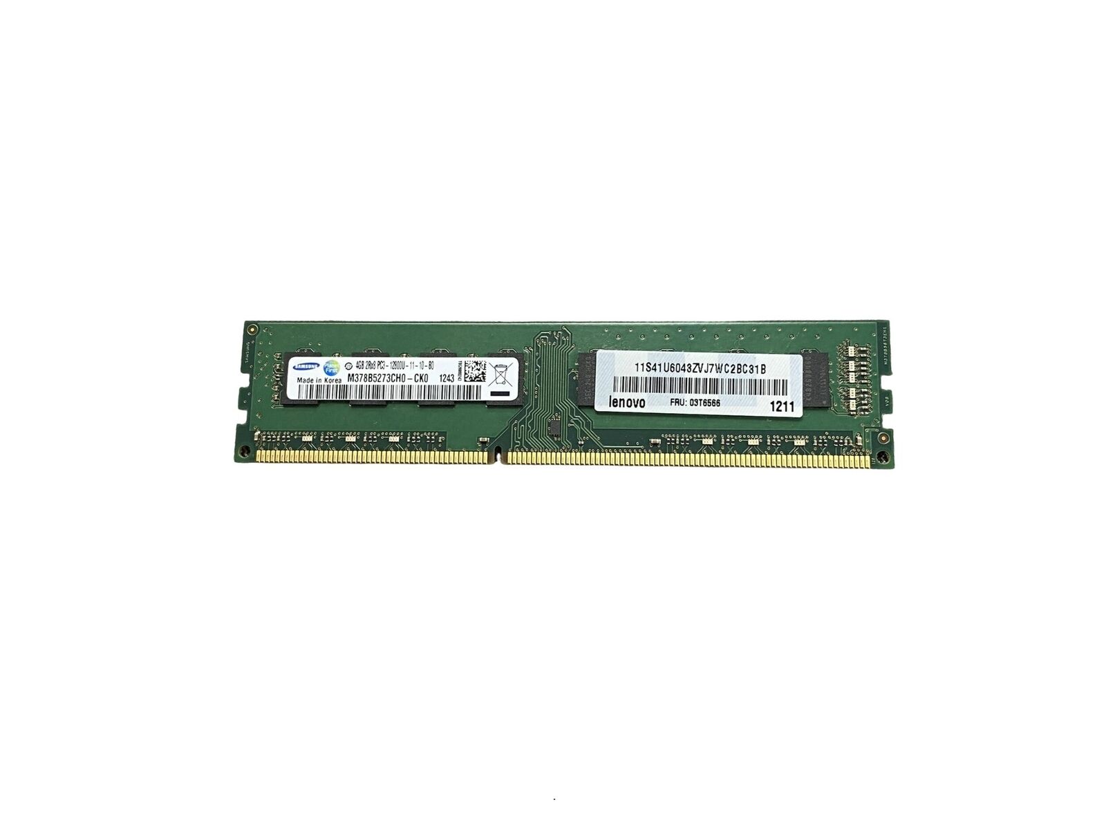 Samsung M378B5273CH0-CK0 8GB (2x4GB) PC3-12800U DDR3-1600 Desktop Memory