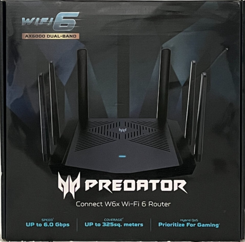 PREDATOR CONNECT W6x AX6000 Wi-Fi 6 Gaming Router