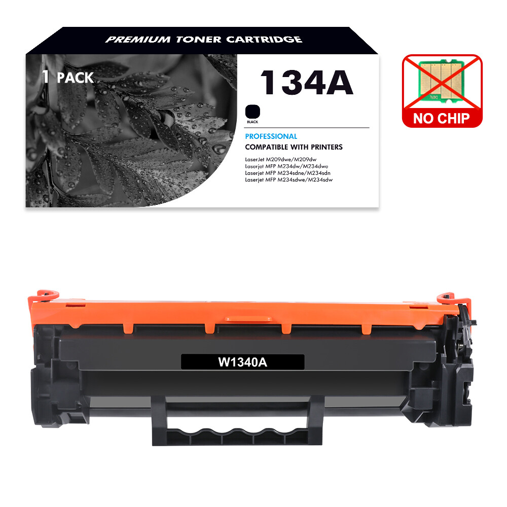 NO CHIP 1PK 134A Toner Cartridge For HP W1340A LaserJet M209dwe M234sdn M234dwe
