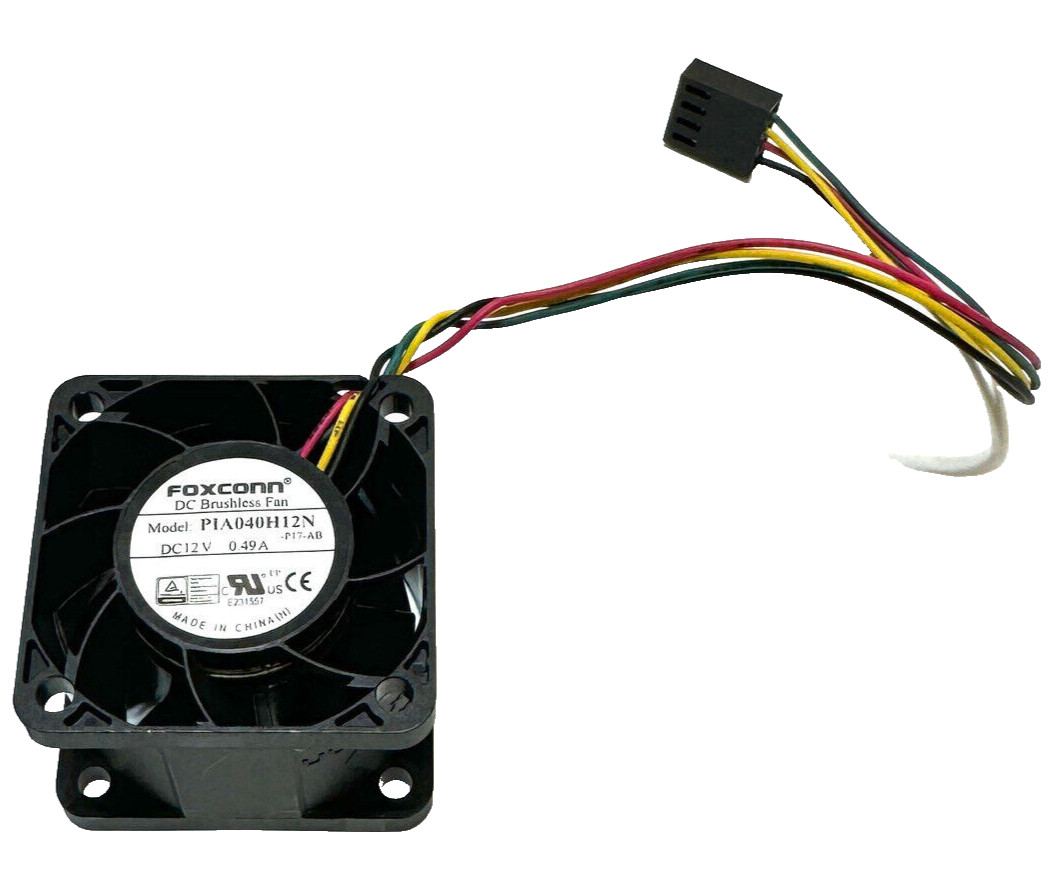 FOXCONN DC Brushless Fan PIA040H12N 12V 0.49A 01EF217 Computer Fan 40mm 4-Pin