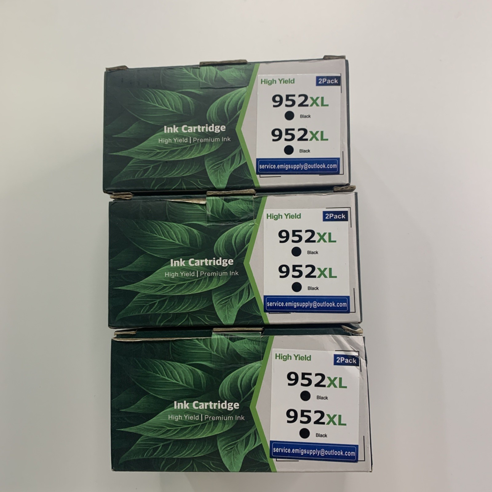 6 PK  952XL Black Ink Cartridge High Yield Exp 04/2028