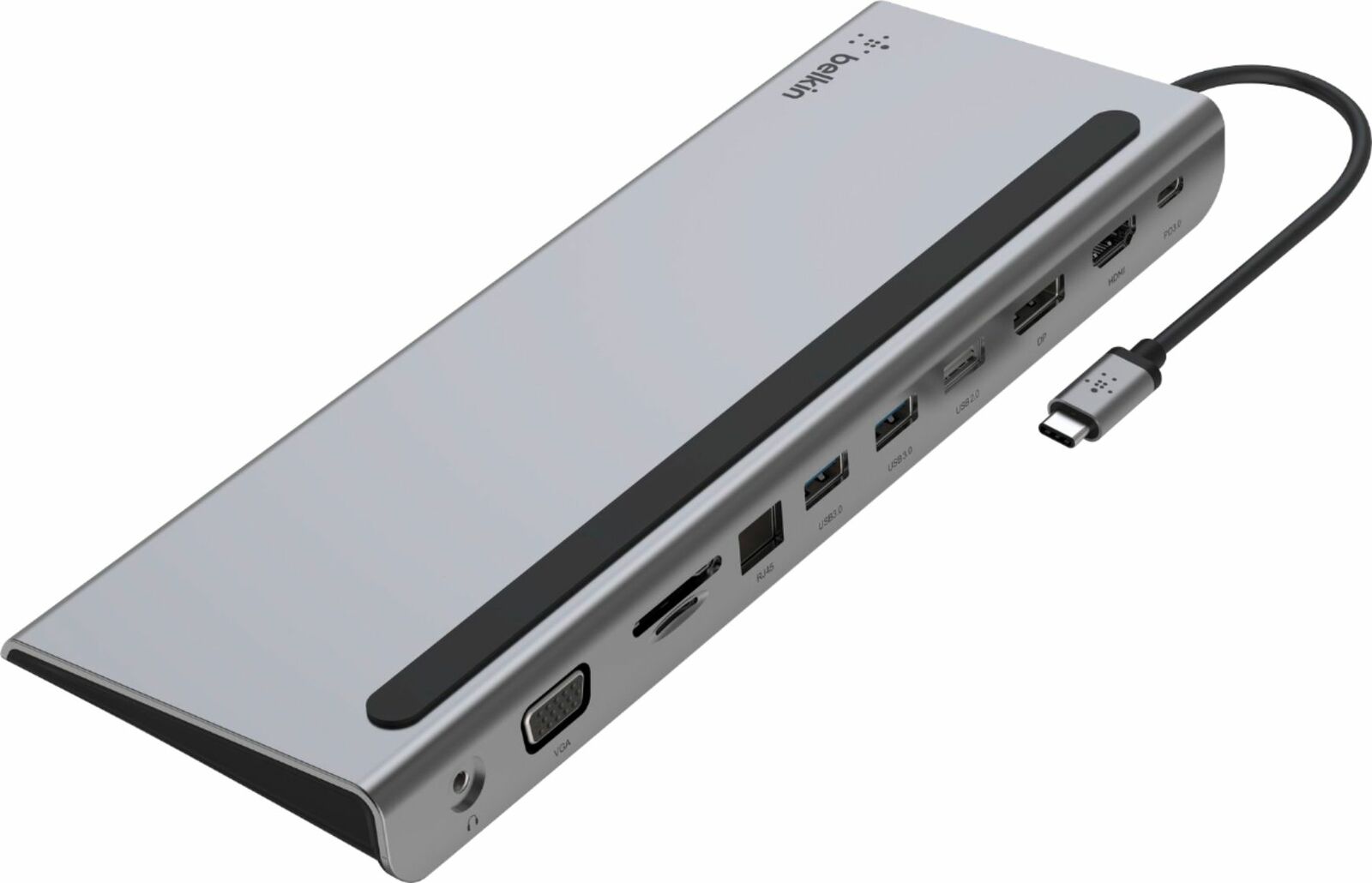 Belkin - USB-C 11-in-1 Multiport Dock - Gray -- VG
