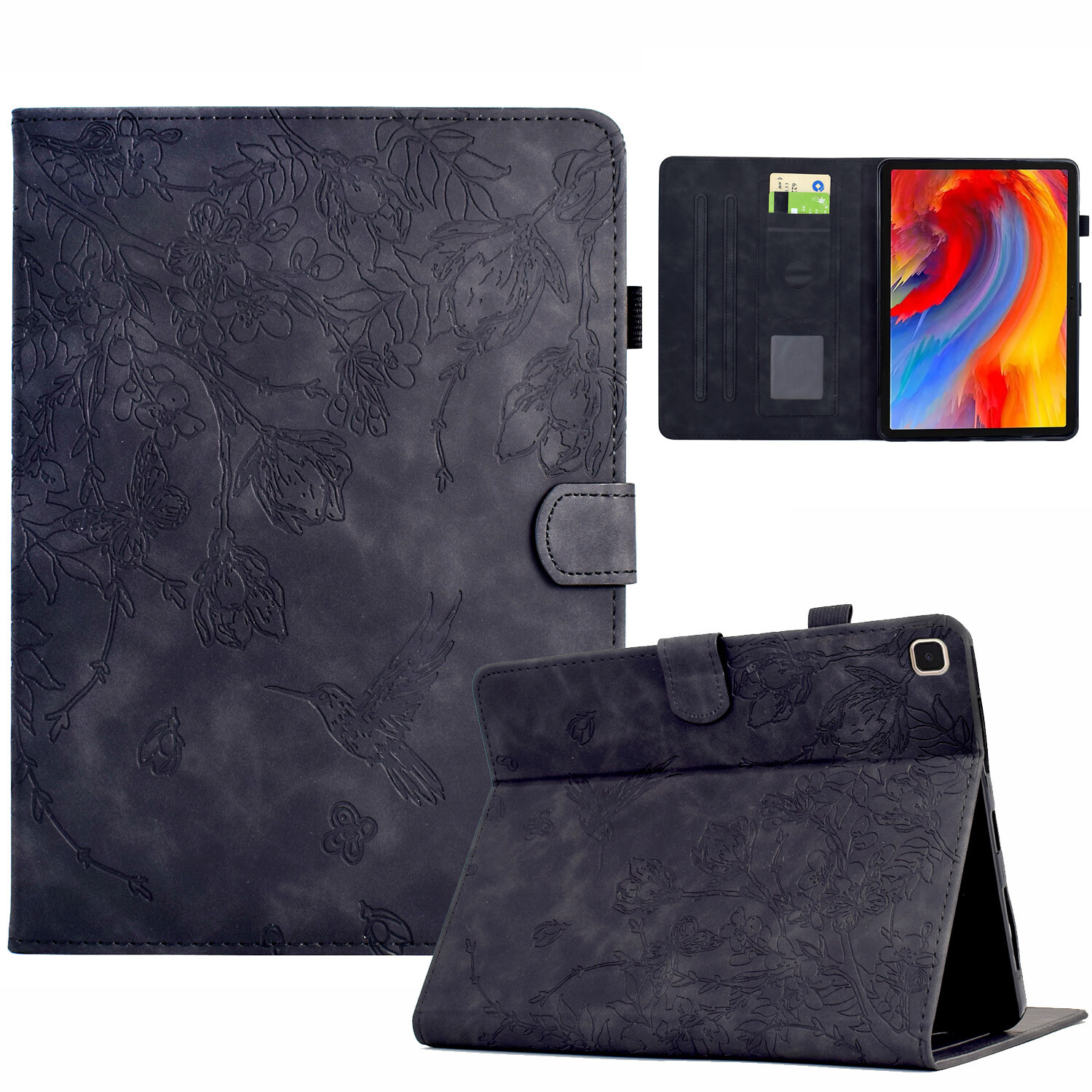 Leather Case For Apple iPad Pro 11 2024/ iPad 10/6th/ Mini 2024 Auto Sleep/Wake