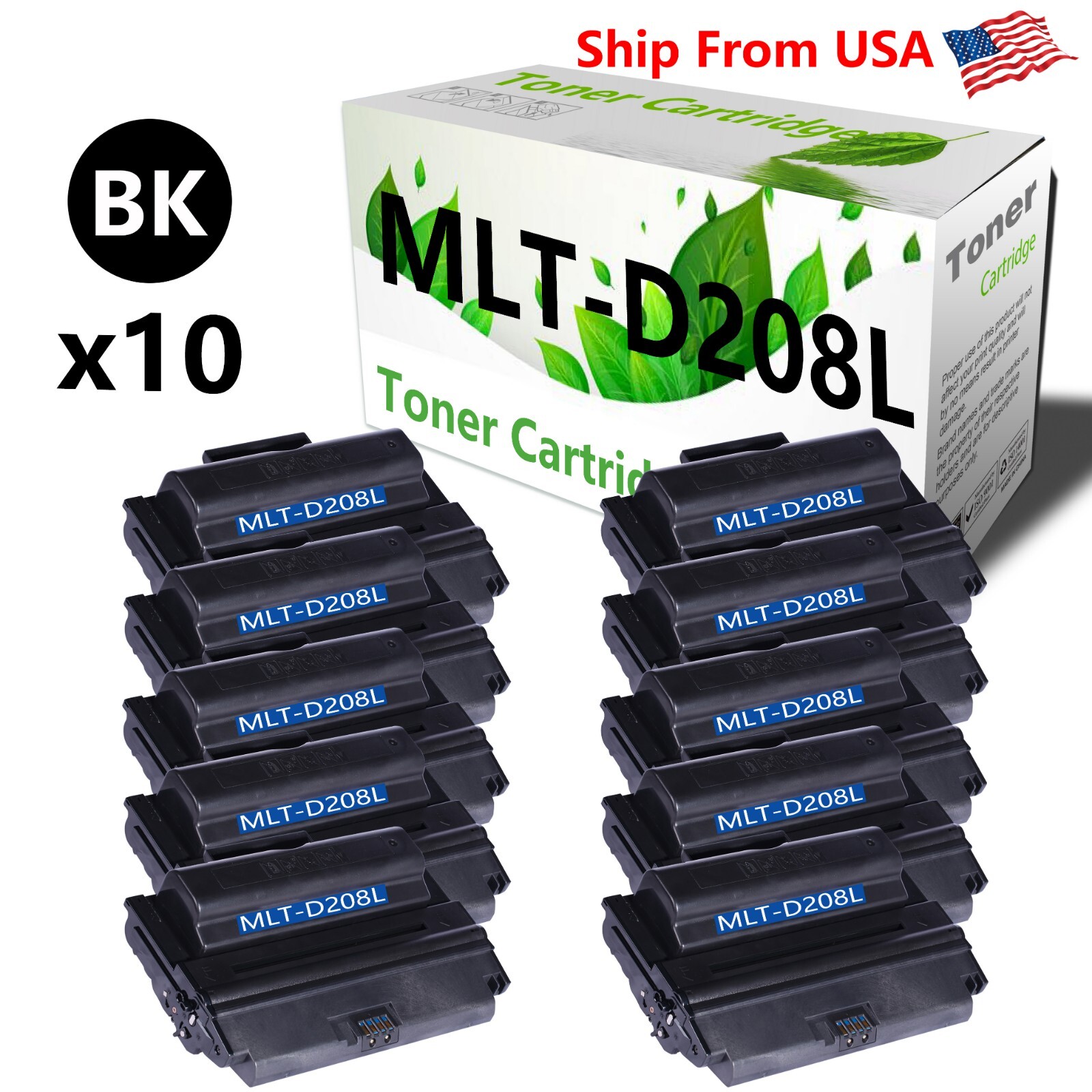 10 Pack MLTD208L Toner Cartridge 208L D208L for ML 3475D ND SCX 5635FN