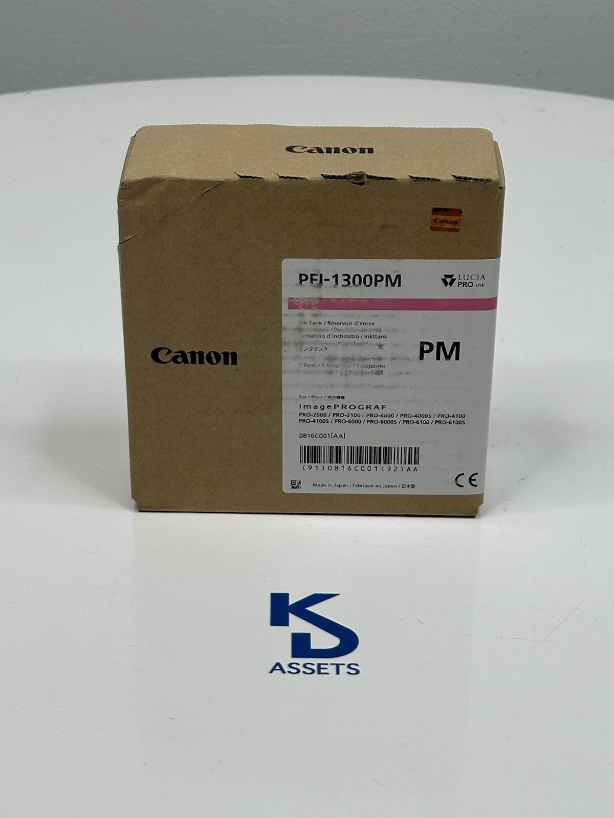 Canon PFI-1300M Magenta 330ml Genuine/Original Ink Cartridge Inkjet EXP 2024