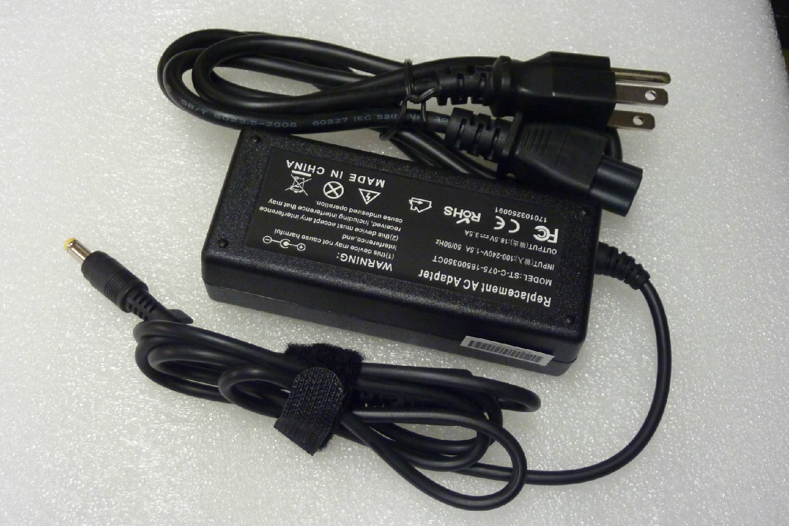 AC Adapter Power Cord Battery Charger 65w HP Compaq nc6120 nx6105 nx6110 nx6115