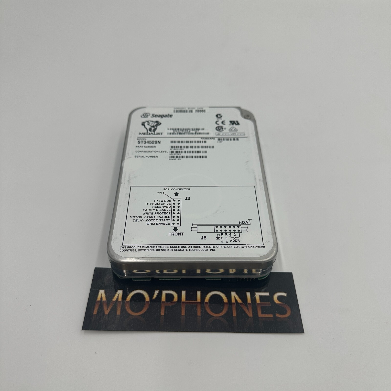 Hard Drive Seagate Medalist Pro 4520 ST34520N 4.55GB 7.2K Ultra SCSI 3.5'