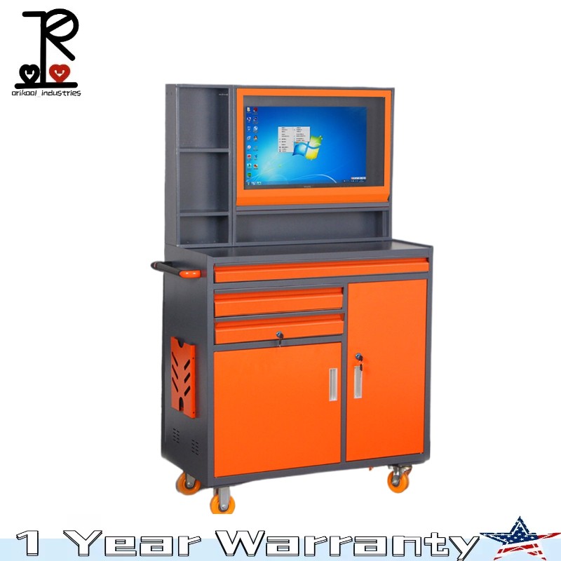 Heavy Duty Workbench Industrial Computer Cabinet/desk PC Cabinet 27 Inch Monitor