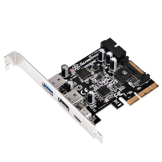 Silverstone SST-ECU05 1xUSB 3.1 2xUSB3.0 PCI-E 2.0 x2 Expansion Card