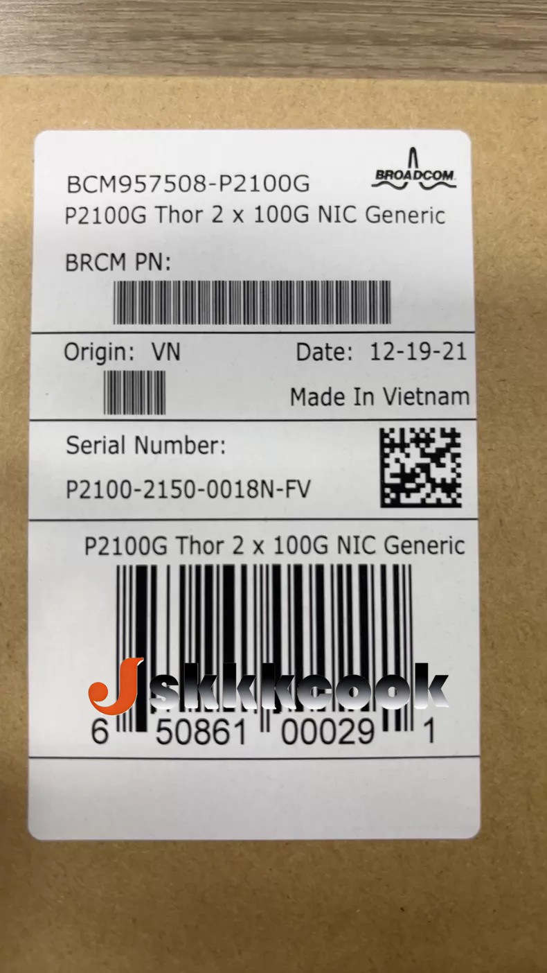 Duty-free 1PCS NEW Broadcom BCM957508-P2100G network card FedEx or DHL
