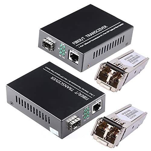 A Pair Of 1.25g/s Bidi Gigabit Multimode Fiber Ethernet Media Converter With 2pc