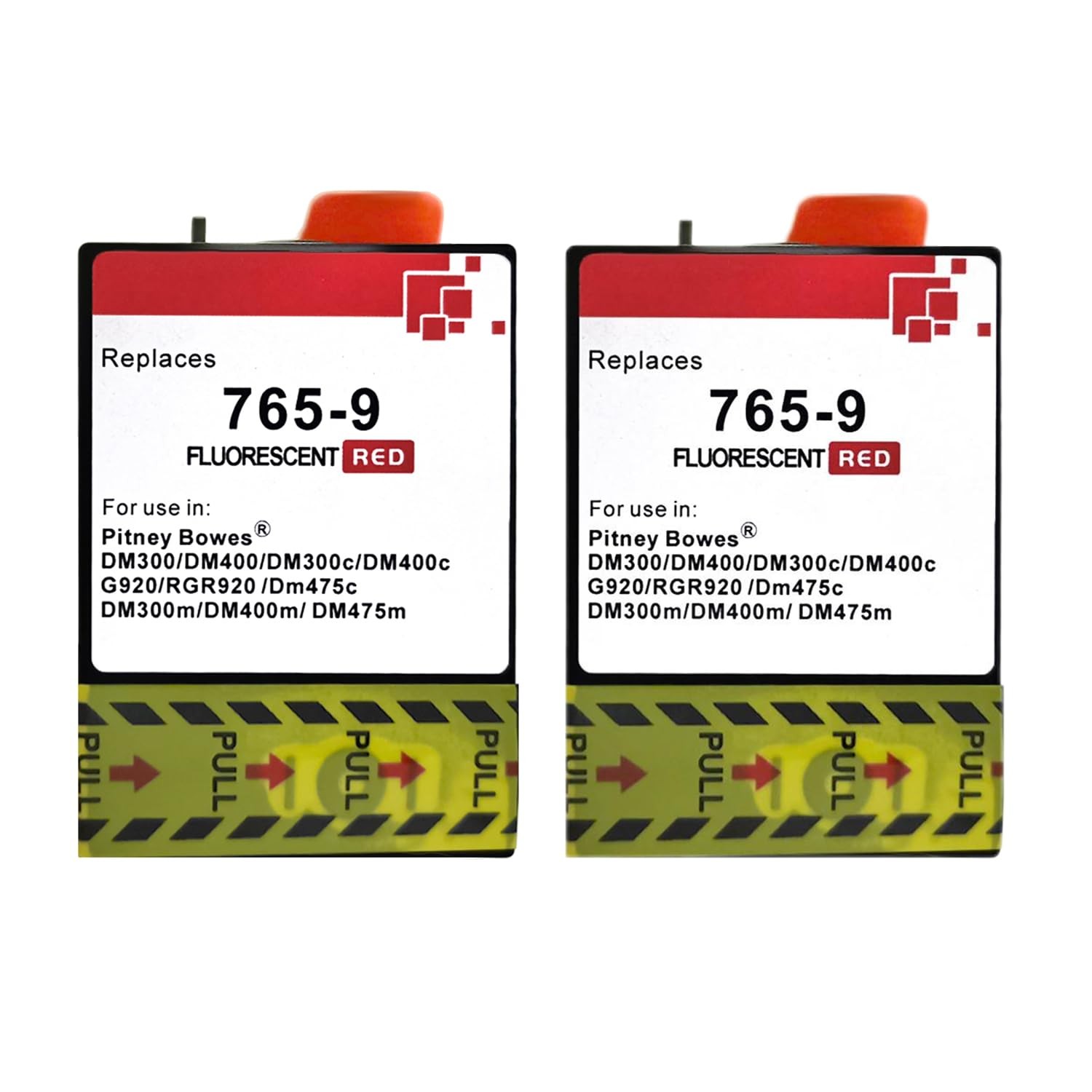 2-Pack 765-9 Ink for Pitney Bowes 765-9 Red Ink Cartridge