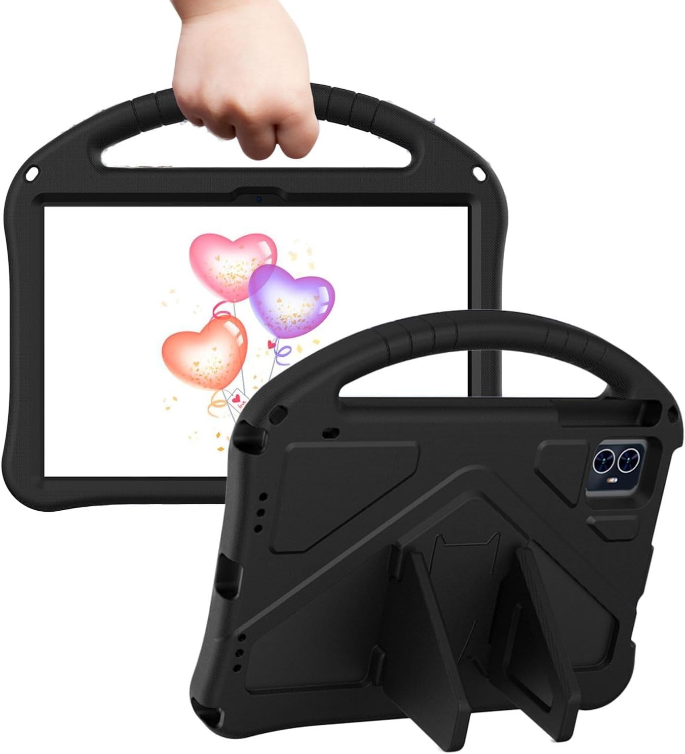 For T-Mobile REVVL Tab 2 5G 10.1" Foam Shockproof Case Kickstand Kid Friendly