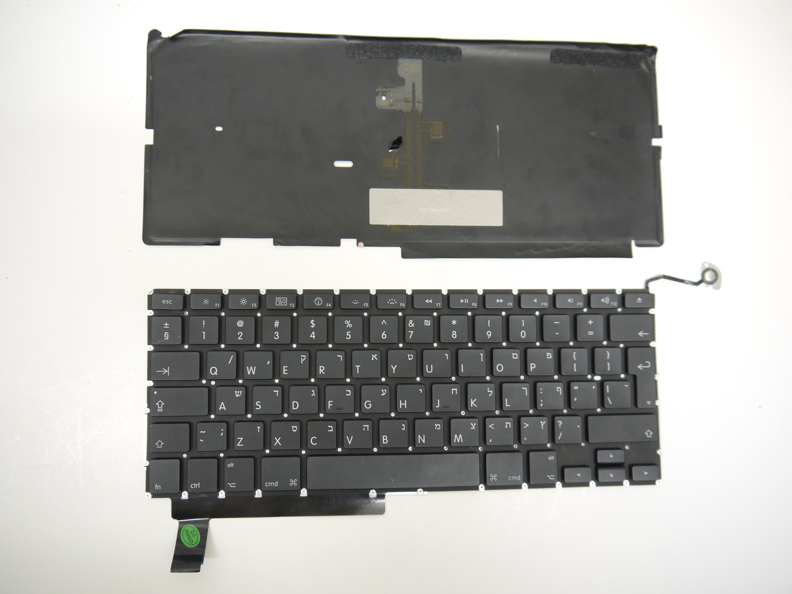 TESTED Hebrew Keyboard & Backlight for MacBook Pro 15" A1286 2009 2010 2011 2012