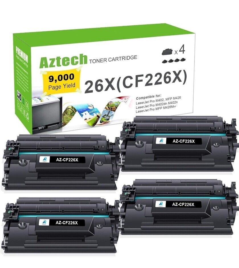 Aztech Compatible Toner Cartridge Replacement for HP 26X CF226X 26A CF226A...