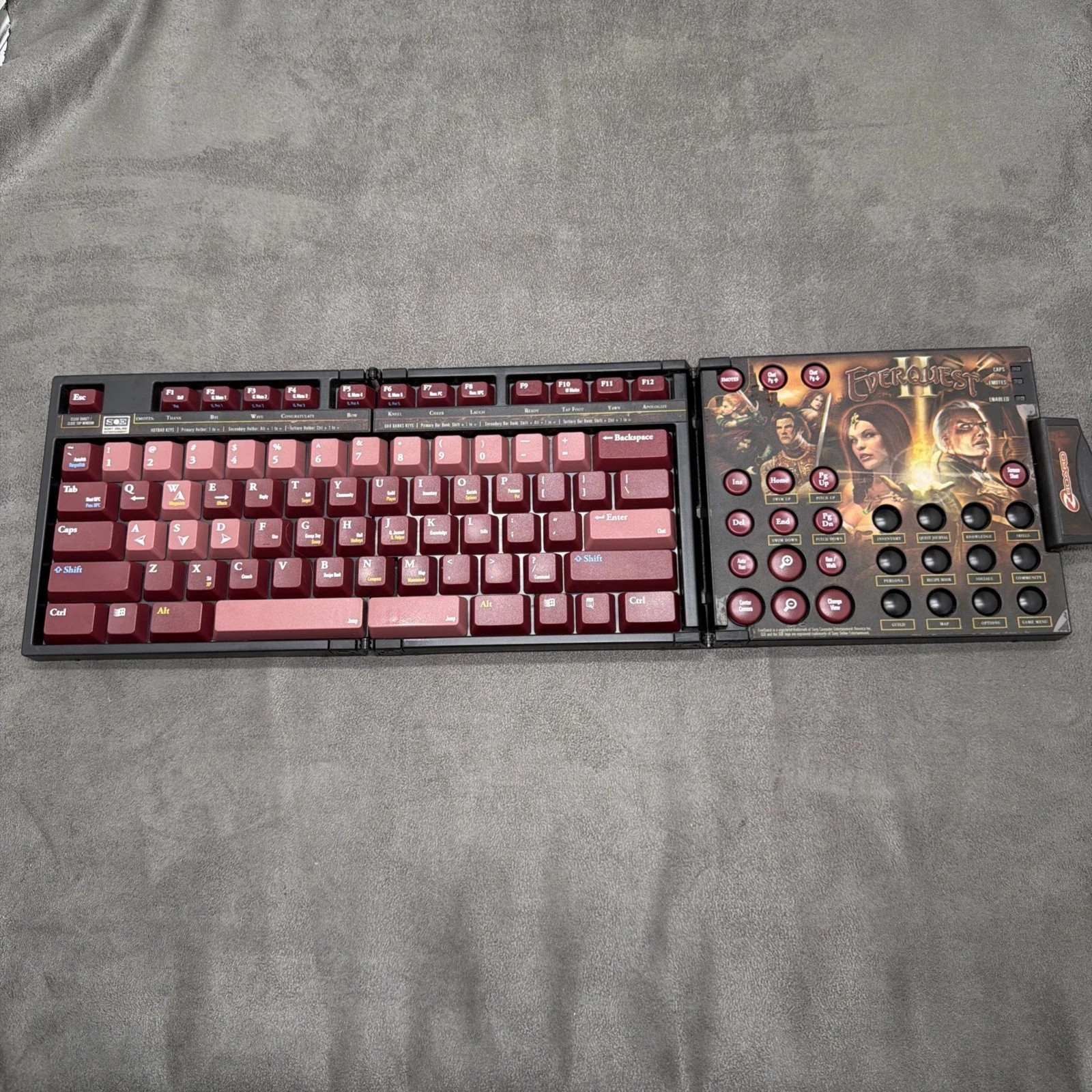Everquest II 2 Zboard Limited Edition Gaming Keyboard Keyset
