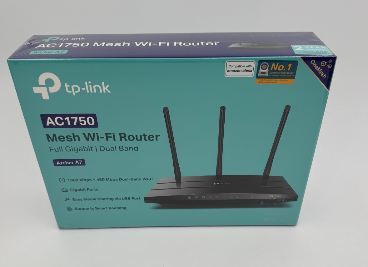 TP-Link Archer A7 AC1750 Mesh Wi-Fi Router Dual Band Gigabit Sealed V5.8