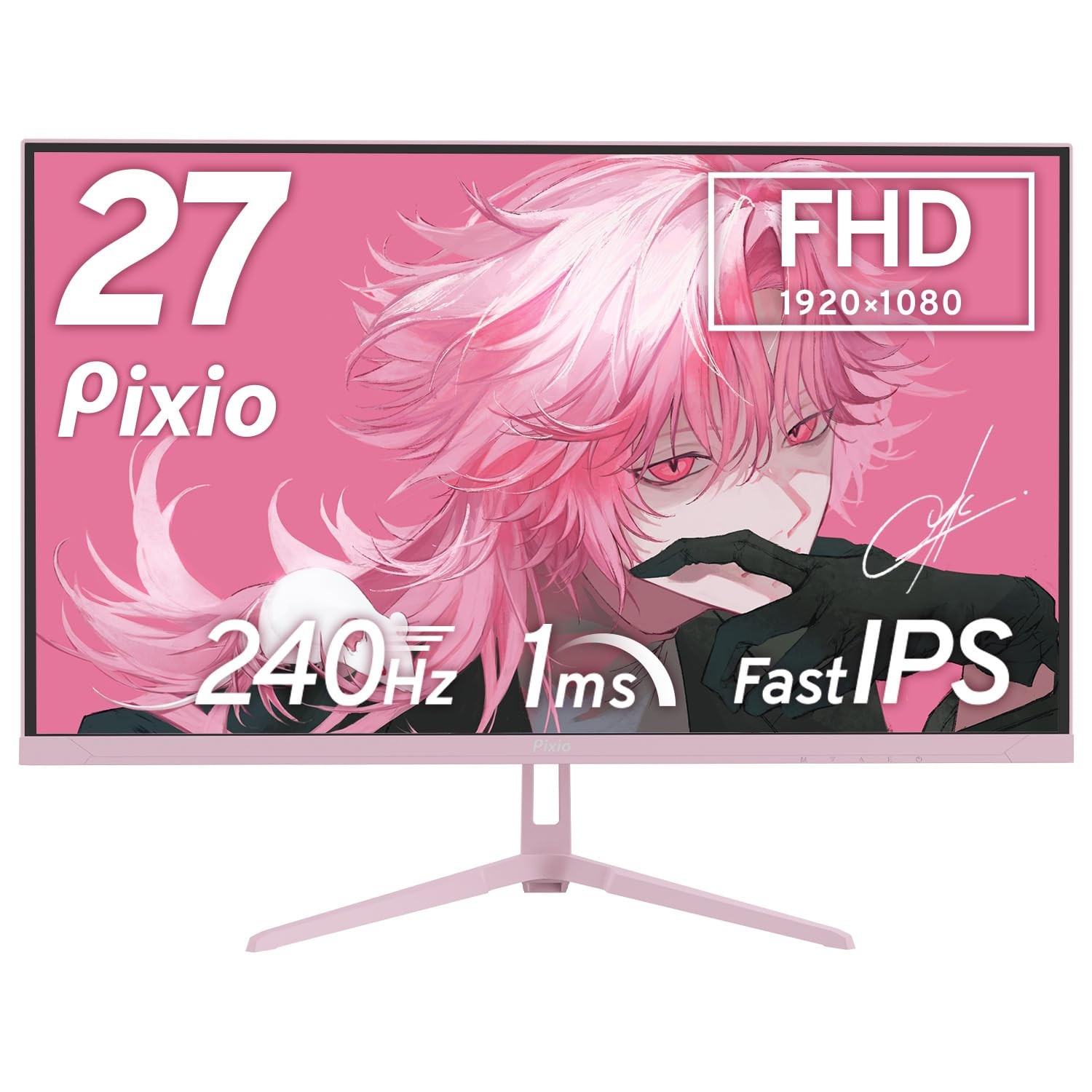 Pixio PX279 Wave Gaming Monitor 27 Inch 240Hz FHD IPS Pink Japan