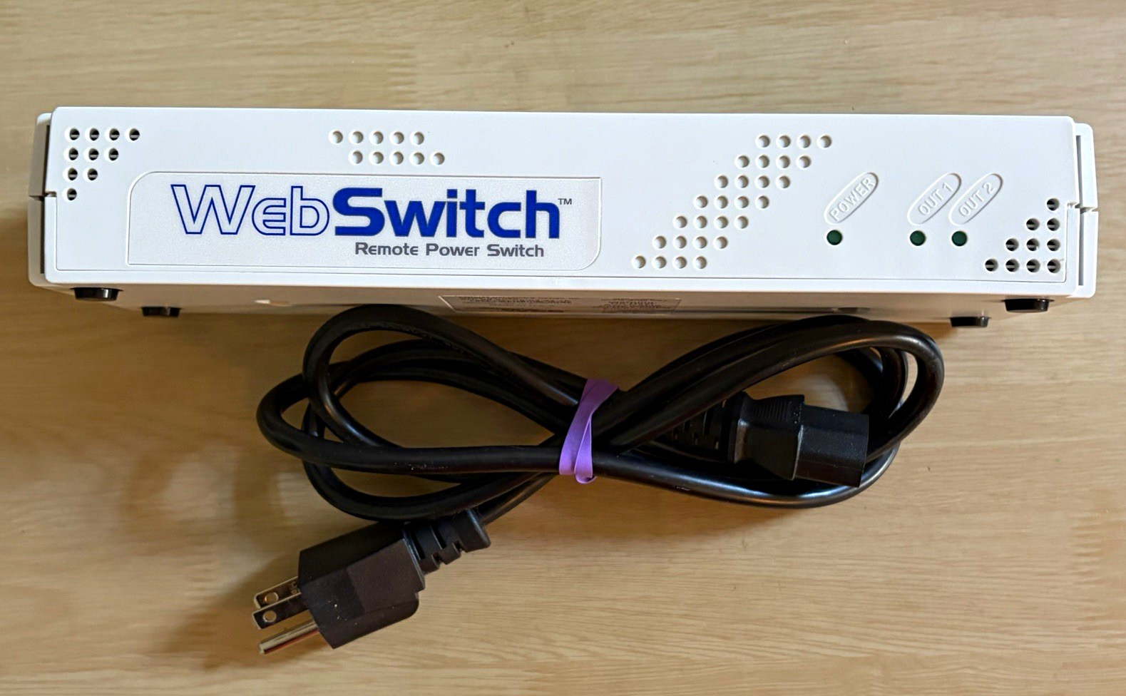ControlByWeb Remote Power Switch XRDI-WS3 2-Outlet 100-240V 10A w/Power Cable