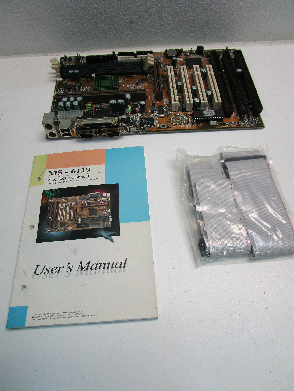 MSI MS6119 VER 1.1 BX2 SLOT1 ISA PCI AGP ATX - MOTHERBOARD