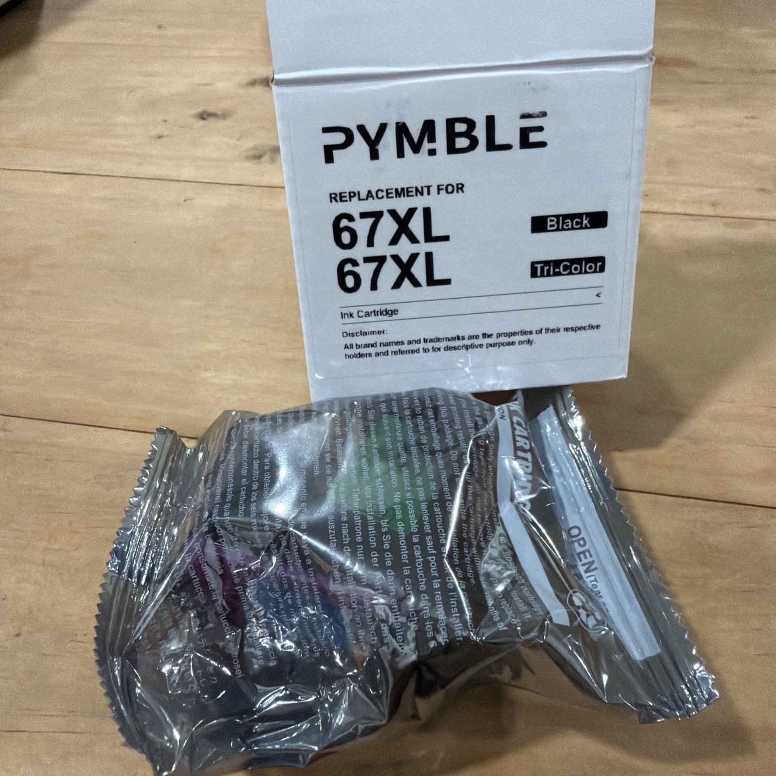 New Pymble Tri Color Ink Cartridge For HP printers 67XL 
