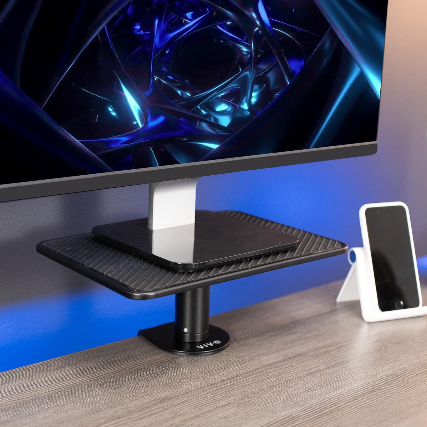 Clamp-On Universal Height Adjustable Ergonomic Computer Monitor Laptop Riser