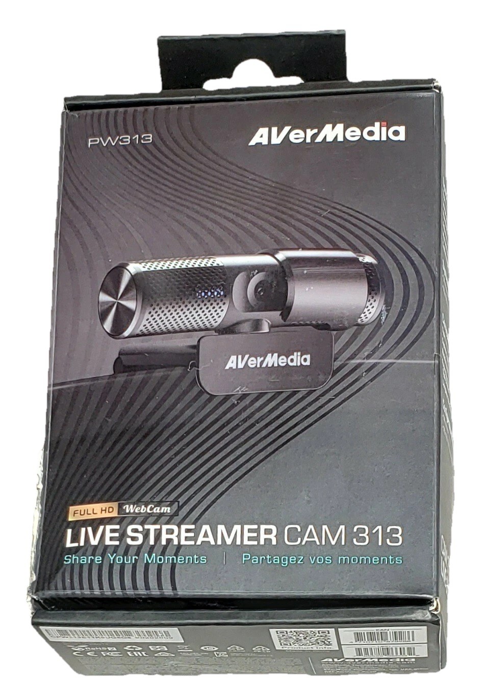 AVerMedia Live Streamer Webcam PW313 CAM 313 Full HD 1080P Streaming