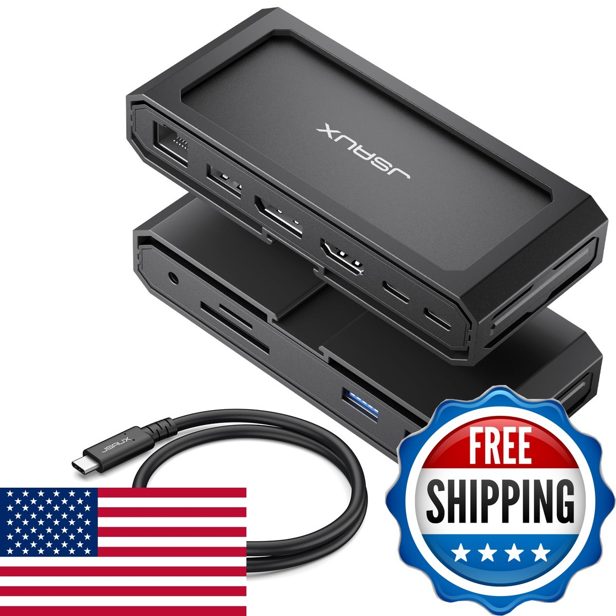 Jsaux 11 In 1 Usb C Docking Station For Handheld Gaming 8K Hdmi And Displayport