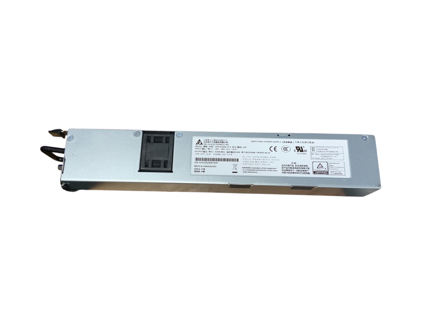 Delta Electronics DPS-650AB-24 A Server Power Supply 650W 48V-60V Tested