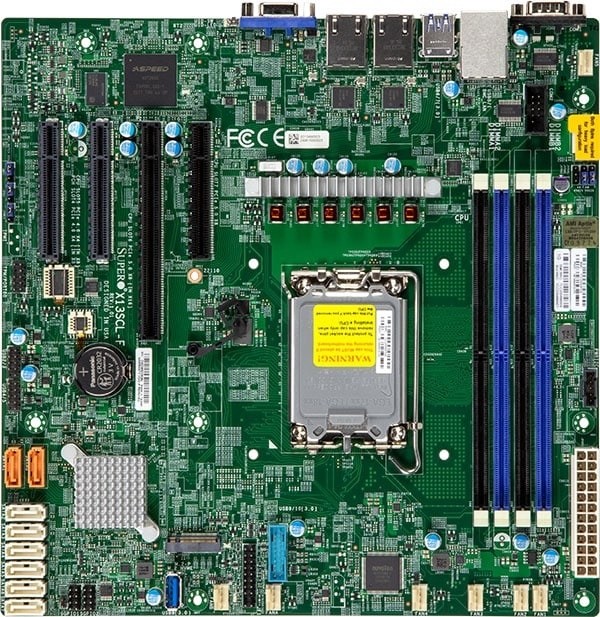 SUPERMICRO MBD-X13SCL-F-O Motherboard Intel C262 LGA1700 128GB DDR5 mATX Retail