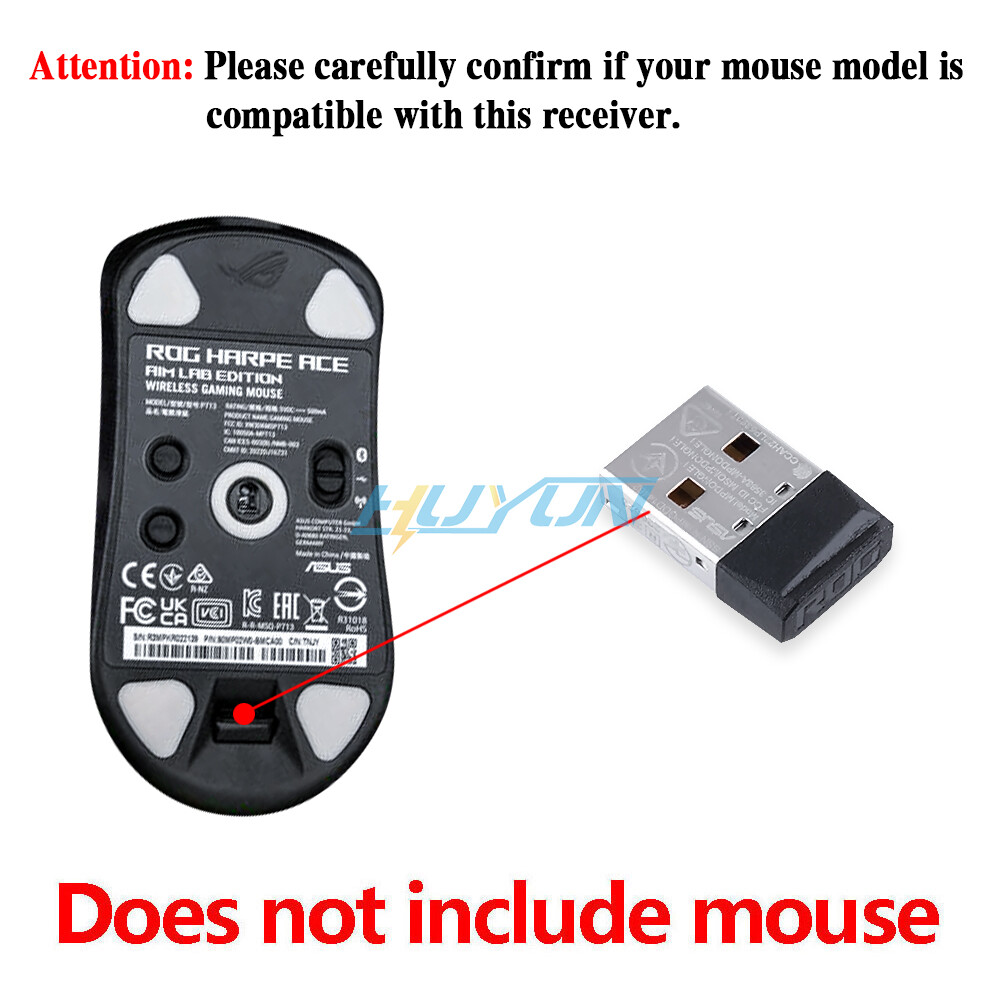 USB Receiver for ASUS ROG HARPE ACE AIMLAB 36K Wireless Gaming Mouse Adapter