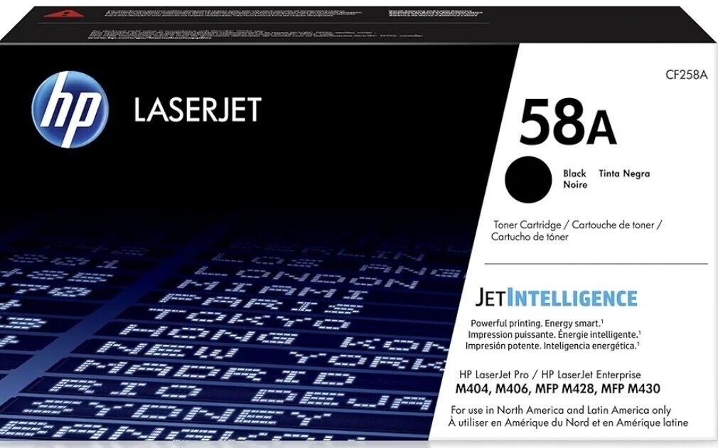 HP 58A LaserJet Black Toner Cartridge - Genuine HP- New / Sealed