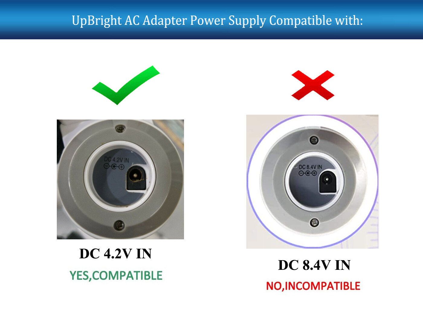 AC/DC Adapter For YOUKADA Electric Spin Scrubber 360 Cordless Power Shower Scrub