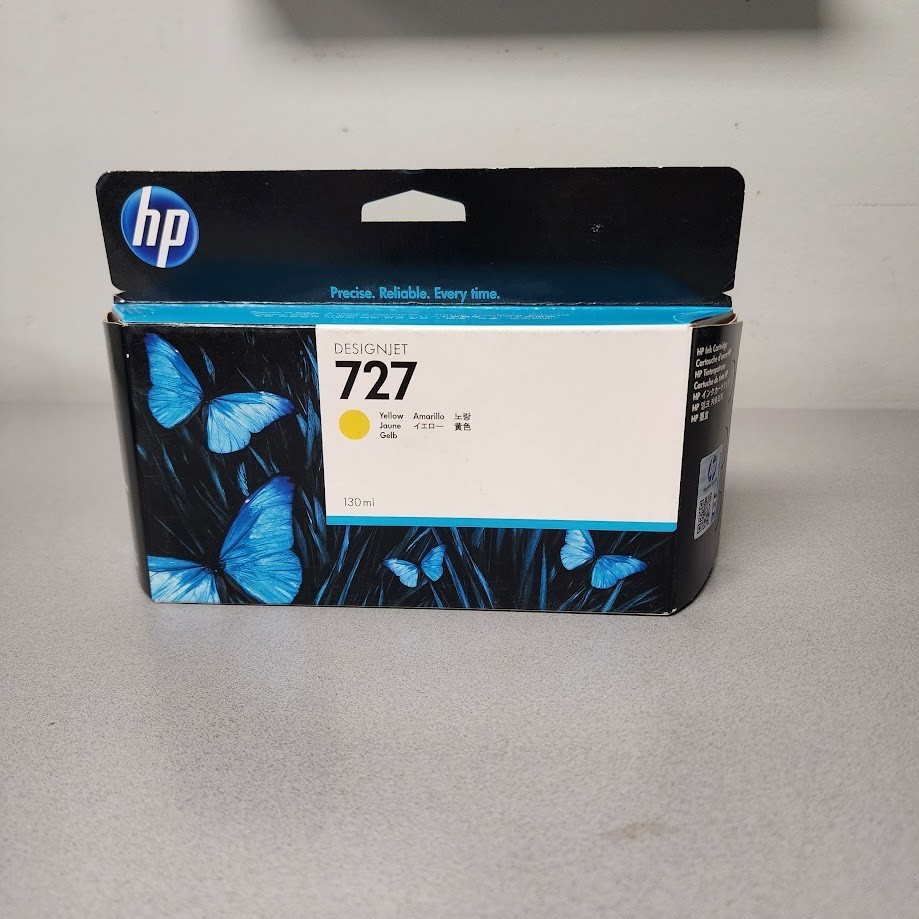 HP 727-M B3P21A Yellow Ink Cartridge Exp Nov/2015
