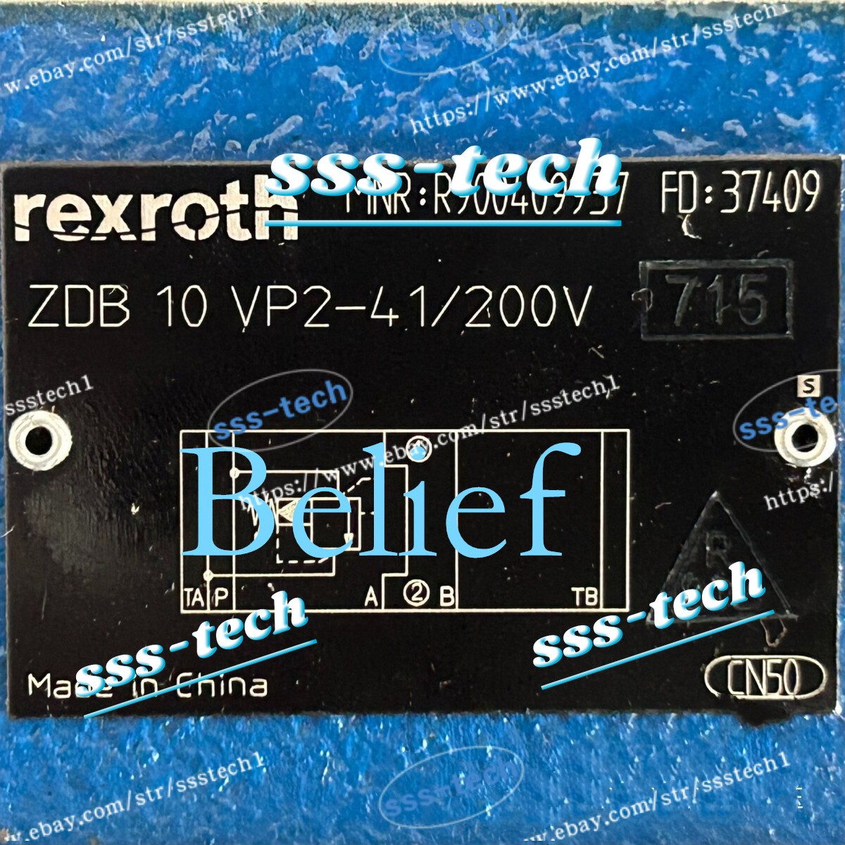 1pc Rexroth R900409937 ZDB10VP2-4X/200V New valve Via DHL or FedEX