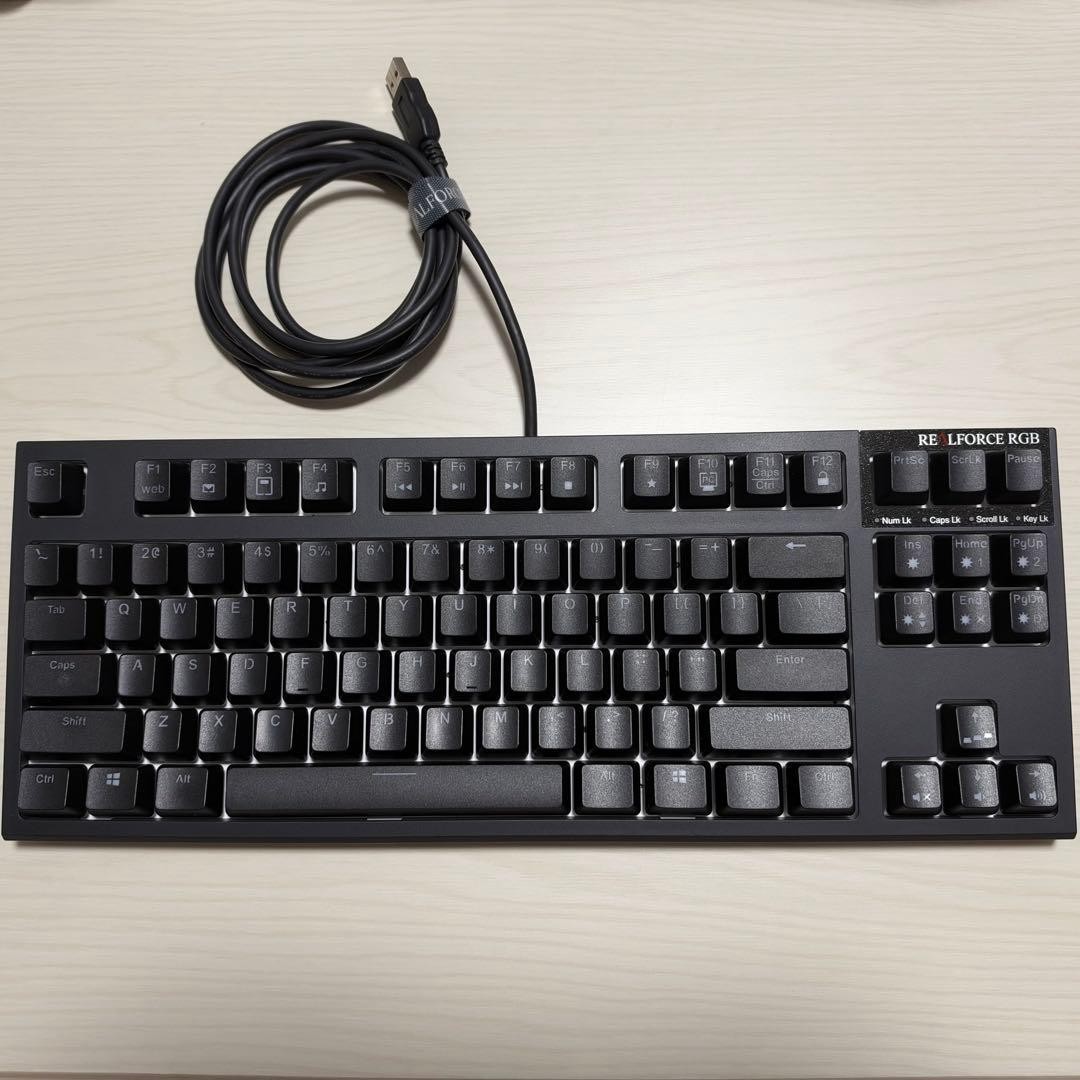 Topre REALFORCE R2TLA-US4G-BK USB Mechanical Keyboard English Layout Tested