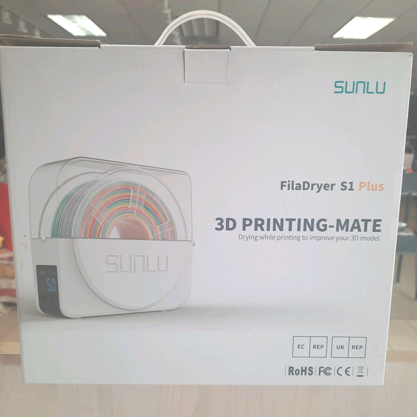 SUNLU Fila Dryer S1 Plus 3D Printing-Mate Drying While Printing. Black
