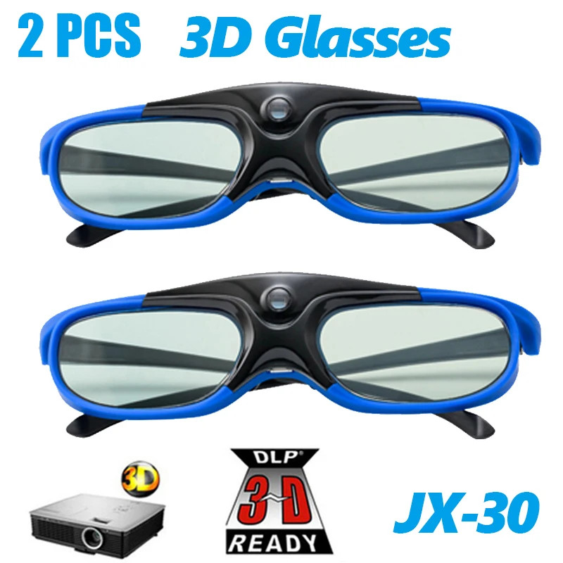 2PCS 3D Glasses Active Shutter 96-144HZ for BenQ Acer X118H P1502 X1123H