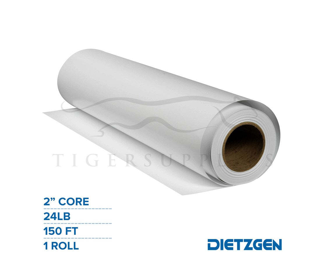 Coated Inkjet Matte Paper, 24 lb, 2" Core, 36" W x 150' L (1 Roll)