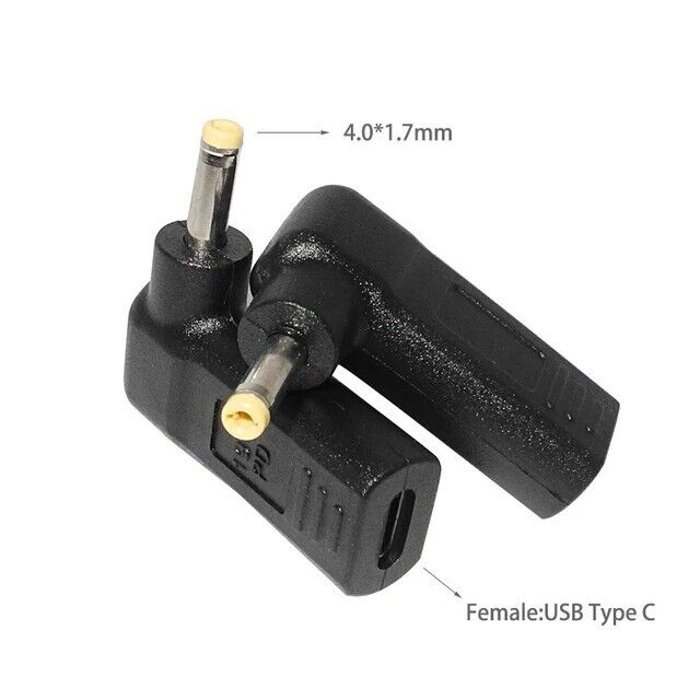 Laptop Power Adapter Connector Dc Plug USB Type C Female to Universal Male Jack